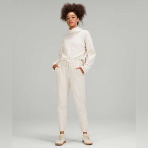 Lululemon Ribbed High-Rise Jogger 25" *7/8 Length Heathered White Opal